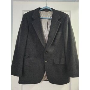 Barrister Men's 100% Cashmere Gray Blazer Sport Coat *No‎ Tag See Measurements